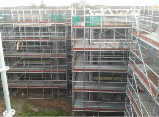 Layher scaffolding project