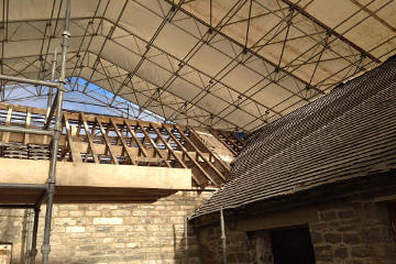 Temporary Scaffolding Roofs
